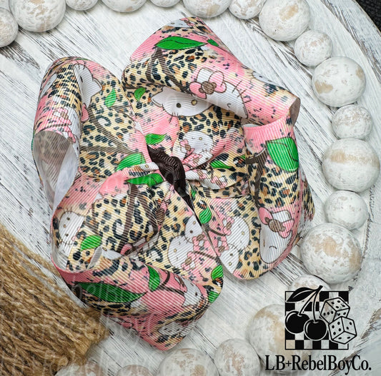 HK leopard 5” bow on clip