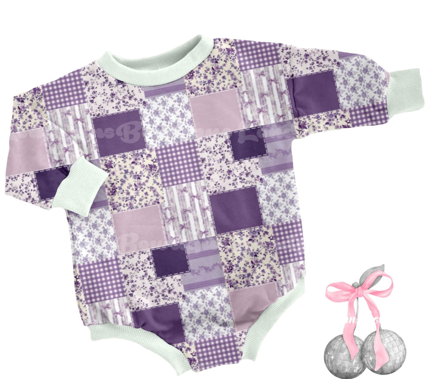 Lavender patchwork floral ^