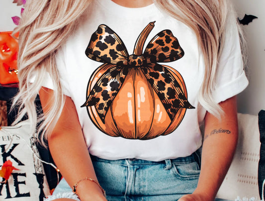 Leopard pumpkin shirt sweatshirt