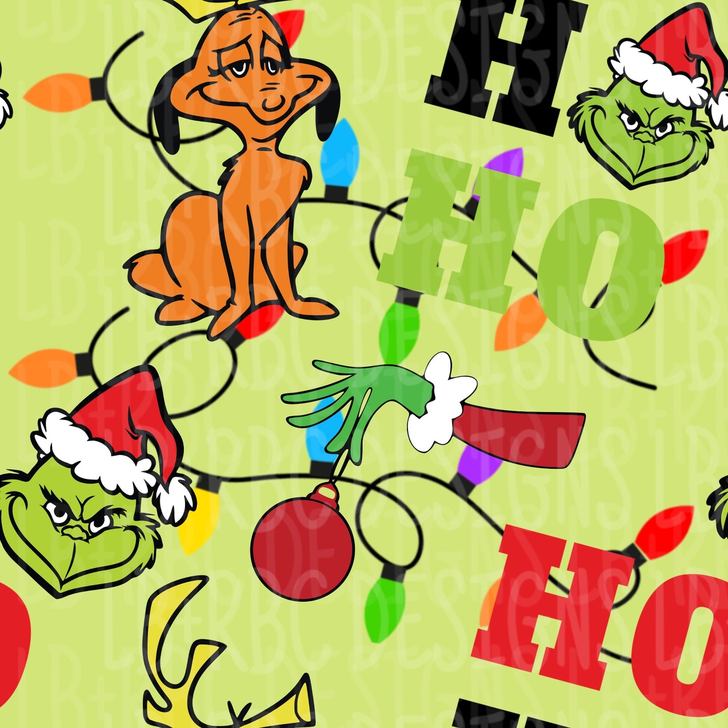 Ho ho Christmas seamless