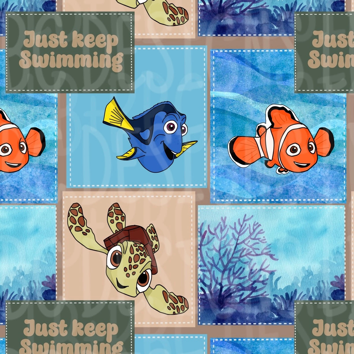 Fish seamless file