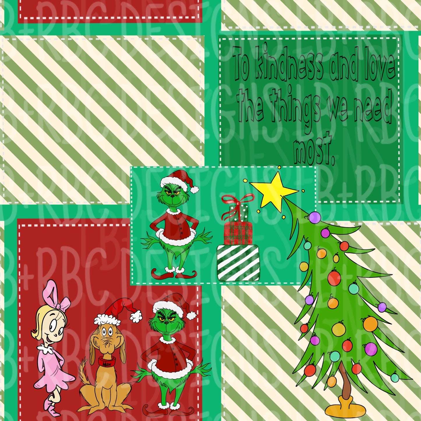 Christmas patchwork seamless file