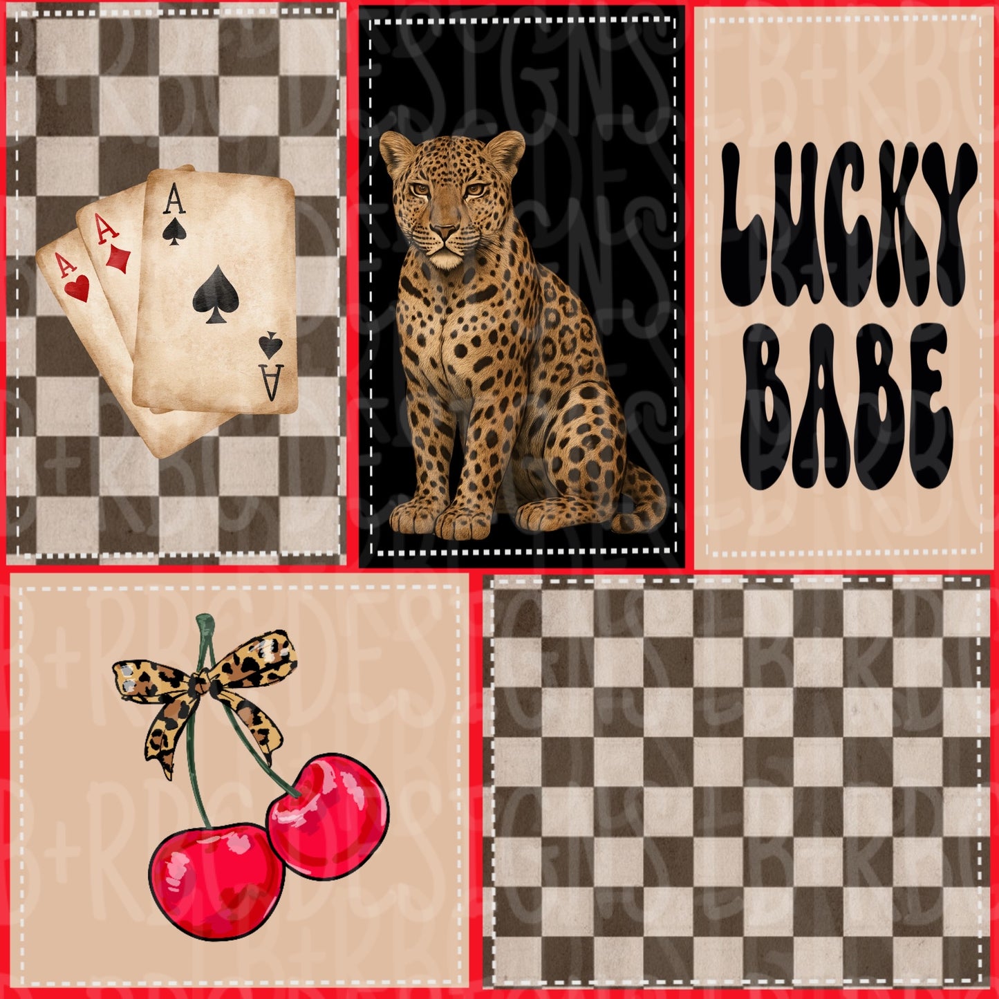 Lucky babe patchwork seamless file'