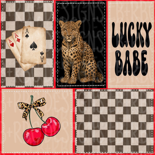 Lucky babe patchwork seamless file'