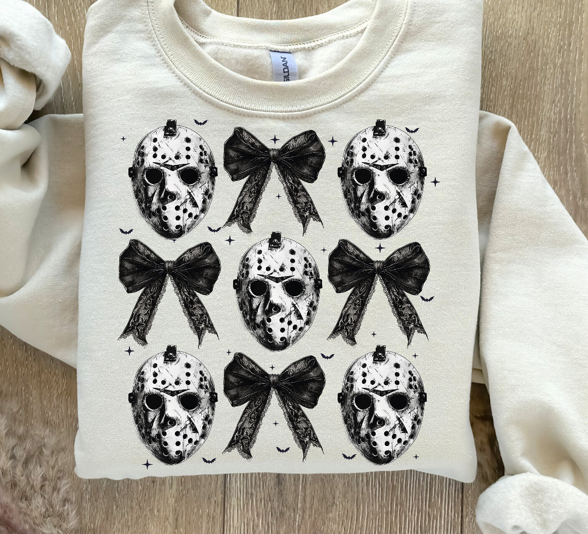 Mask bows Halloween sweatshirt Shirt