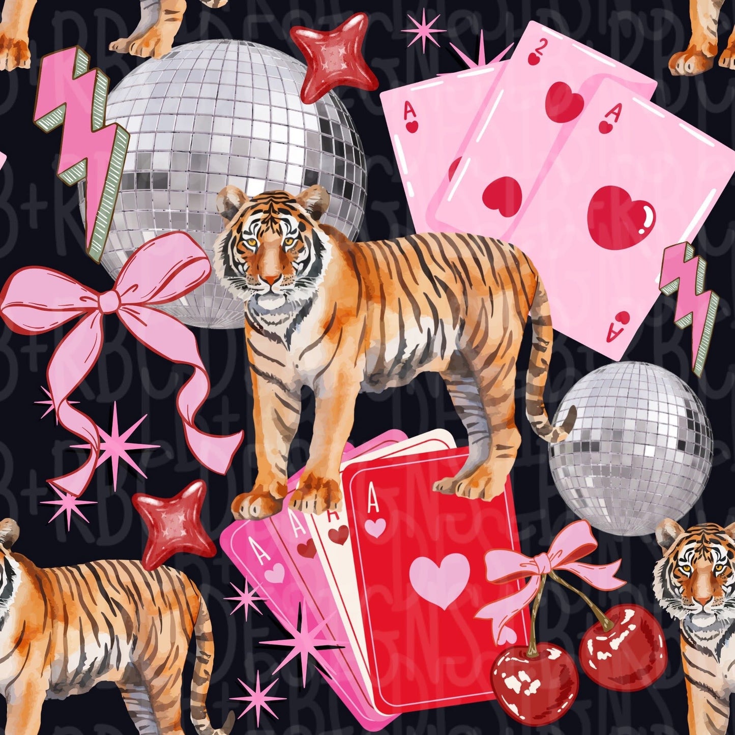 Pink Tiger cherry Seamless file