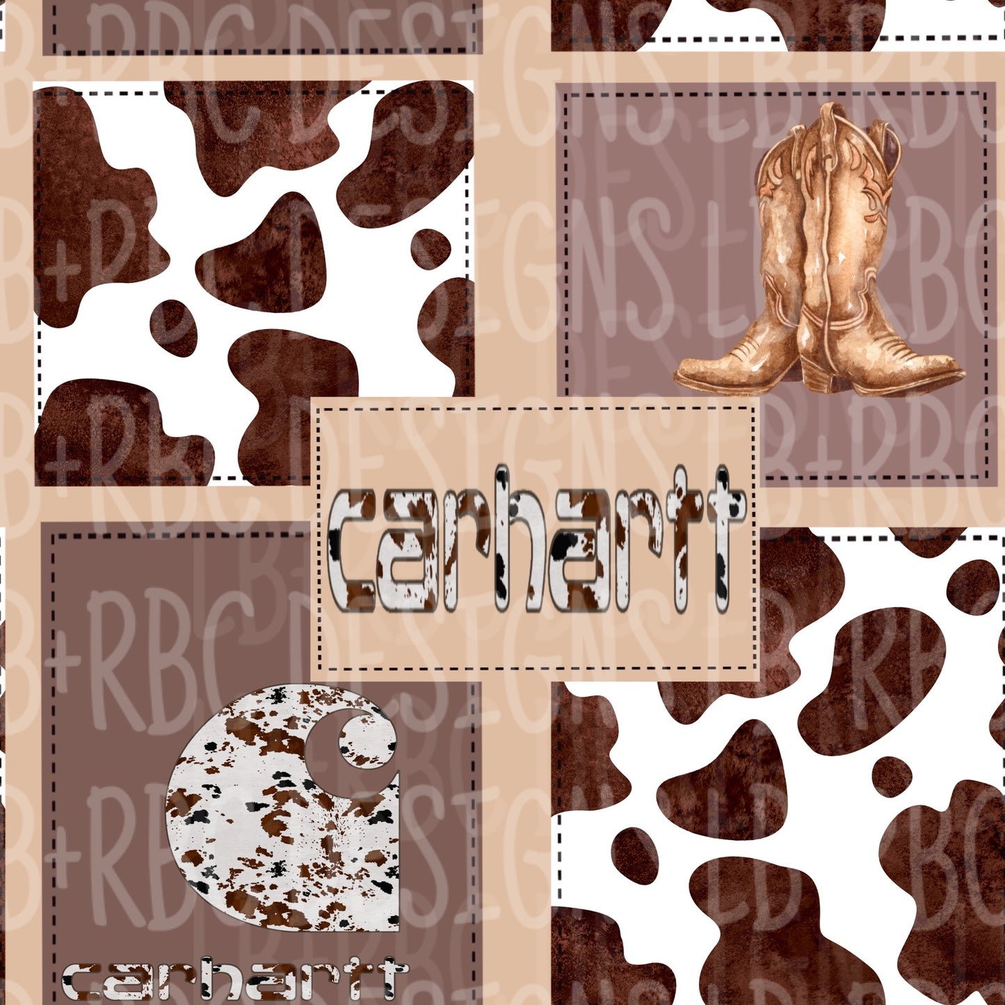 Western patchwork seamless file