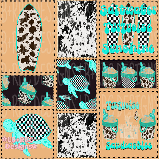 Western summer seamless file