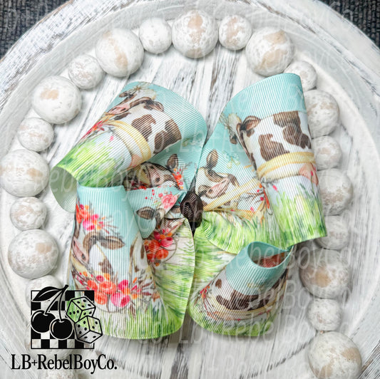 Cow 5” bow on clip