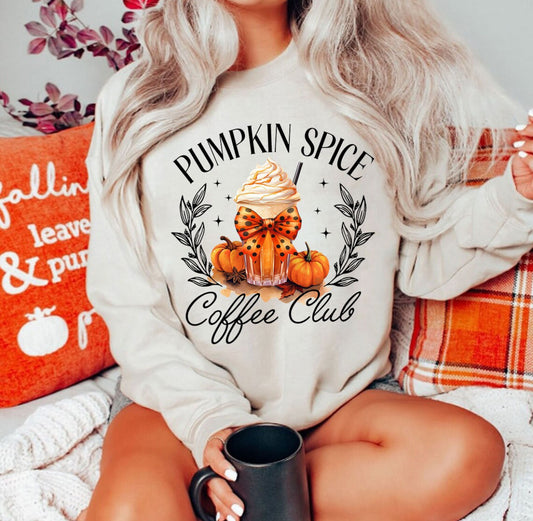 Pumpkin spice coffee club shirt sweatshirt