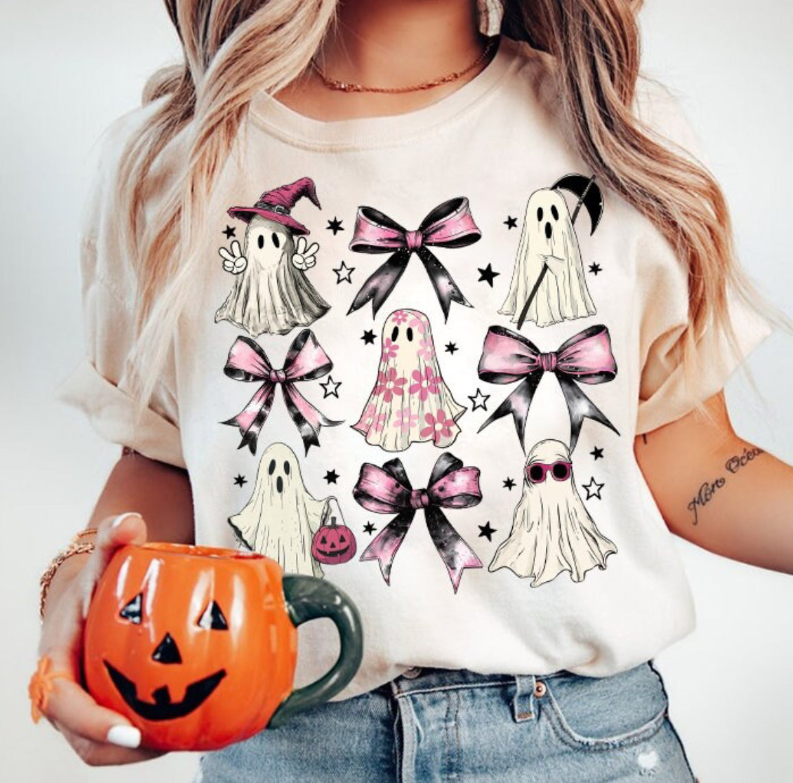 Ghost bows Halloween sweatshirt Shirt