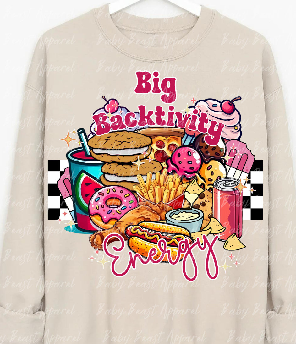 Big back vibes shirt sweatshirt