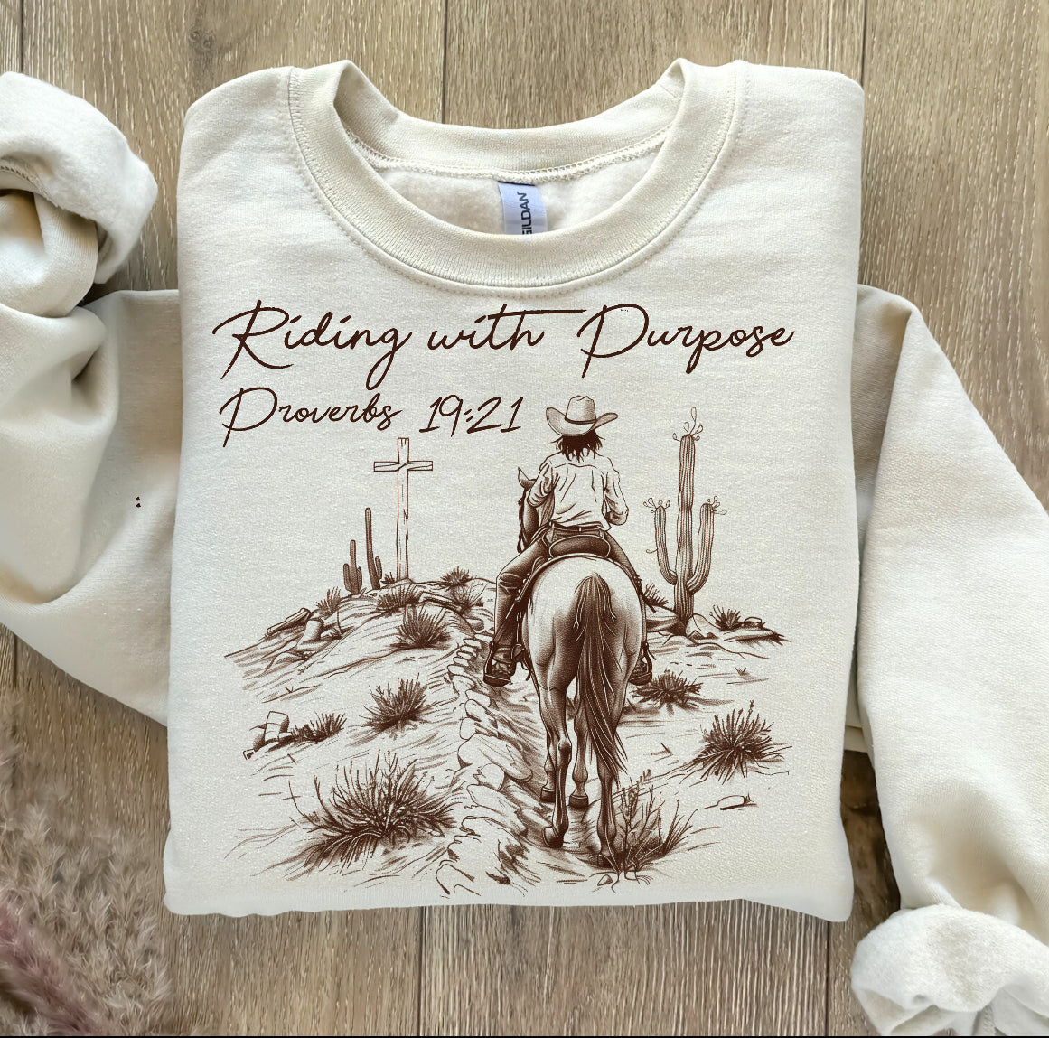 Riding with purpose shirt sweatshirt