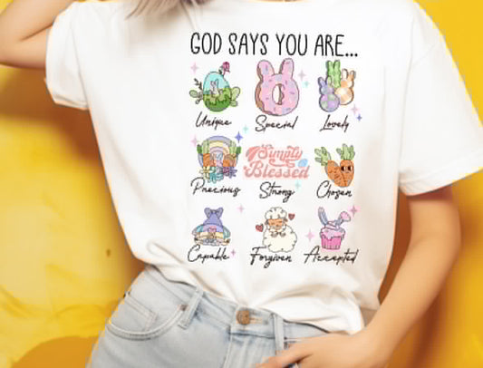 god says im Easter shirt