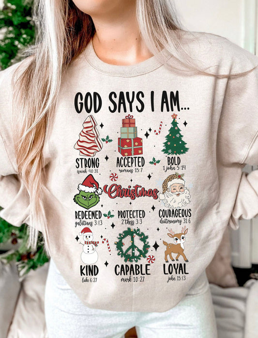 God says I’m… Christmas