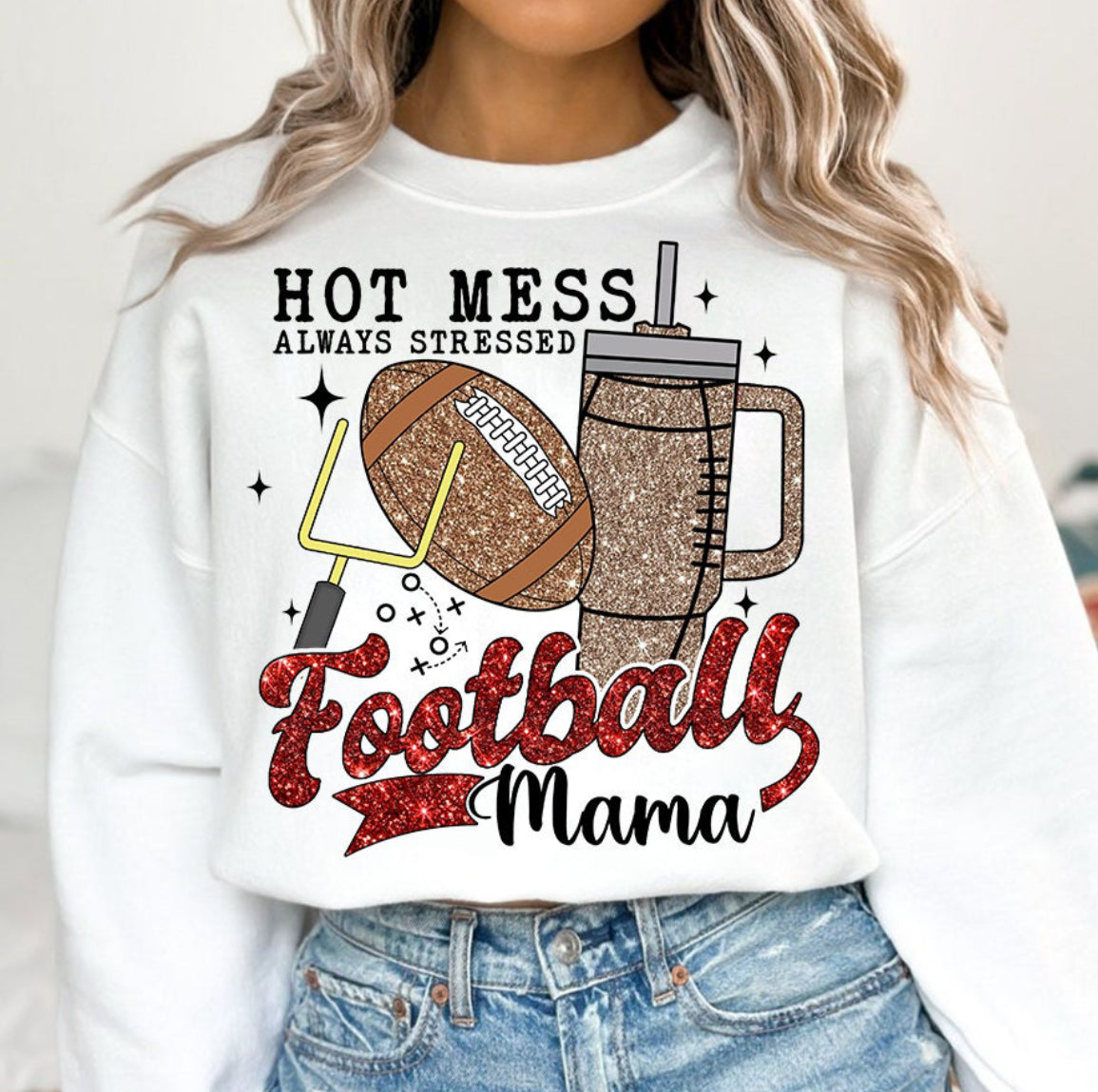 Hot mess football shirt