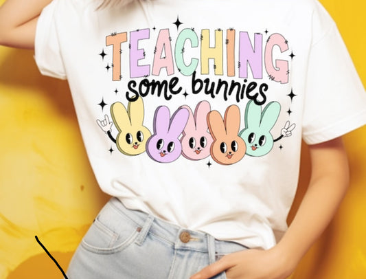 Teaching some bunnies Easter shirt