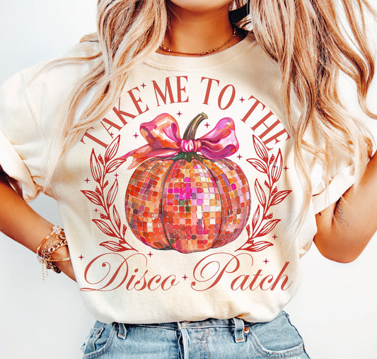 take me to the disco patch  shirt sweatshirt