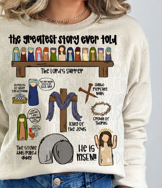 The greatest story  Easter shirt