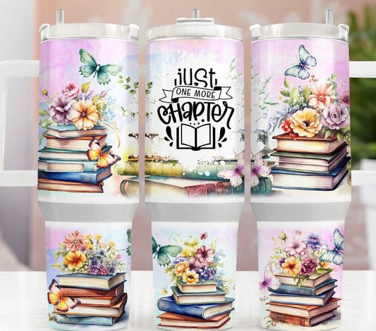 Books  40oz tumbler