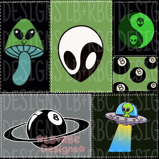 Alien green seamless file