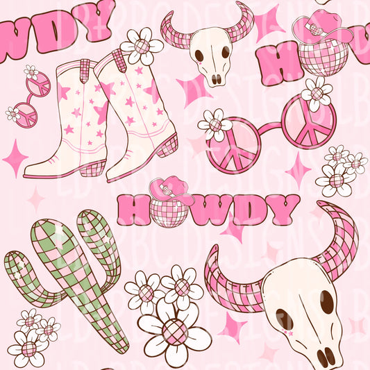 Girly western seamless file