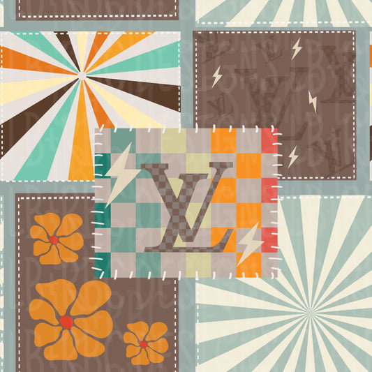 Retro cute seamless file