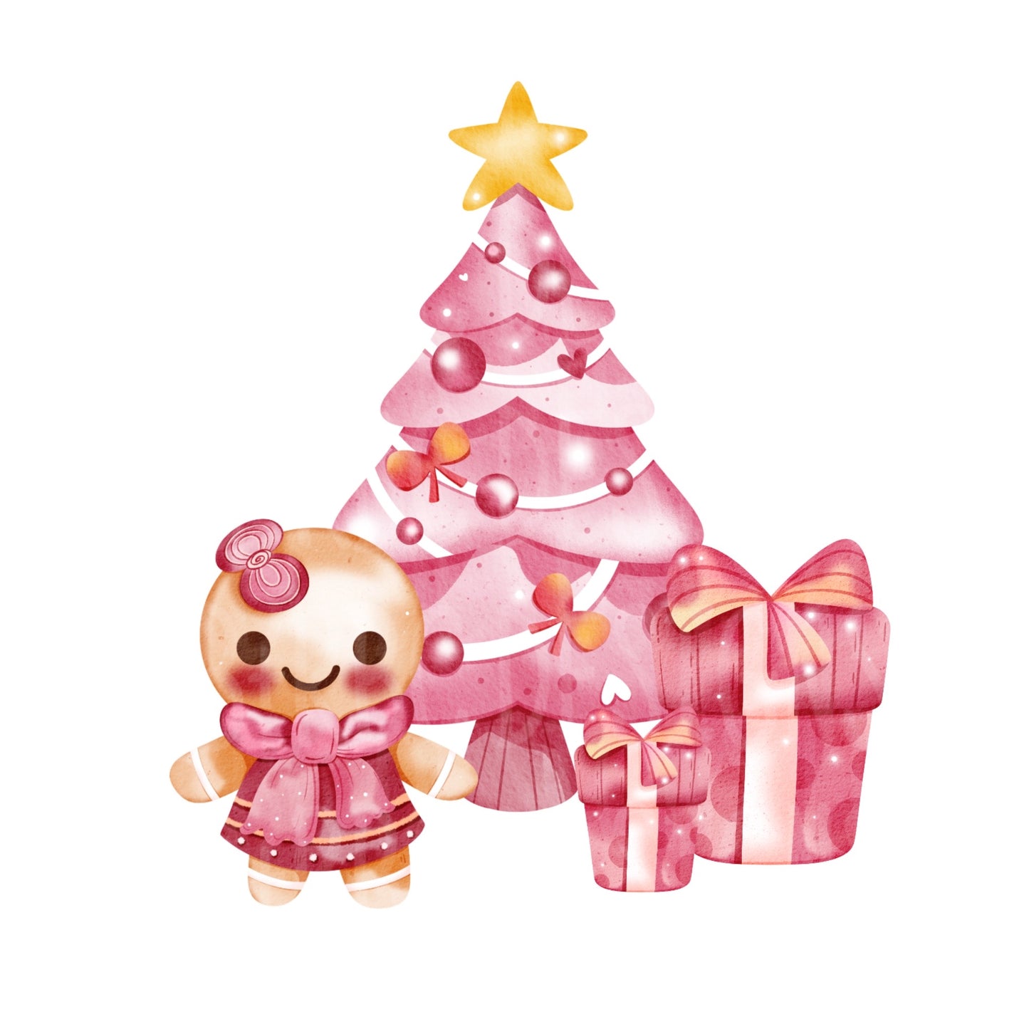 Pink Christmas png file
