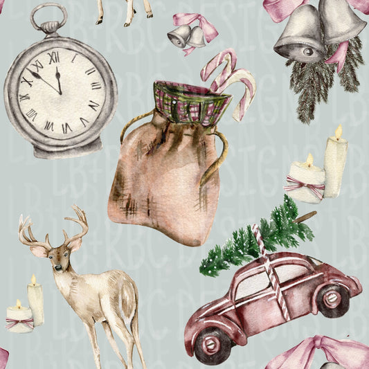 Rustic Christmas seamless