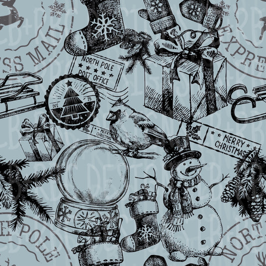 Vintage Christmas seamless