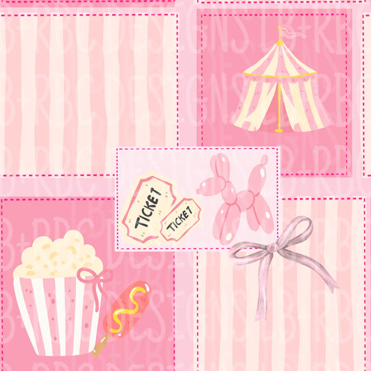 Circus patchwork seamless file