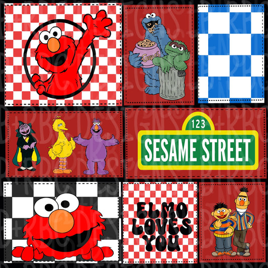 Loves you patchwork seamless file