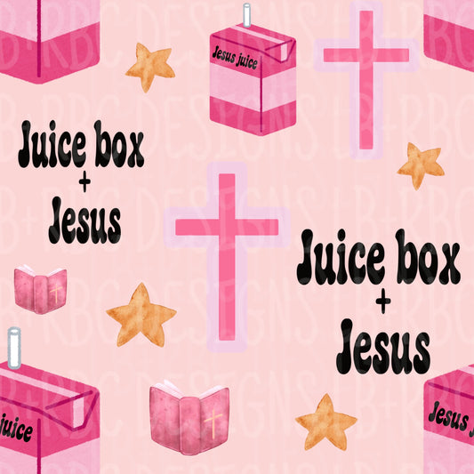 Juice Jesus pink seamless file'