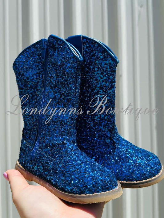 Blue glitter boots  NO CODES