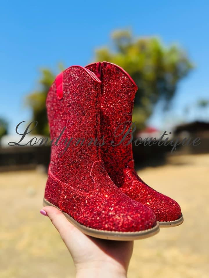 Red glitter boots  NO CODES