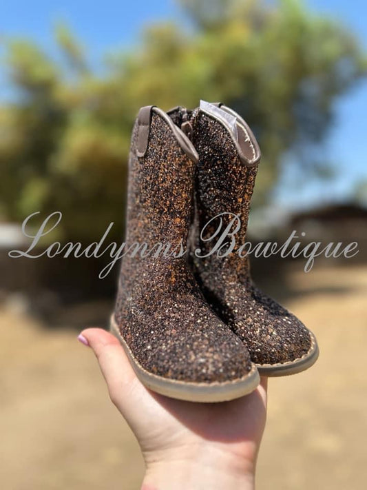 Brown glitter boots  NO CODES