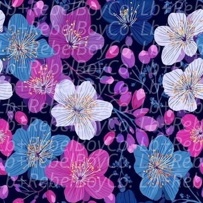 Floral seamless patterns