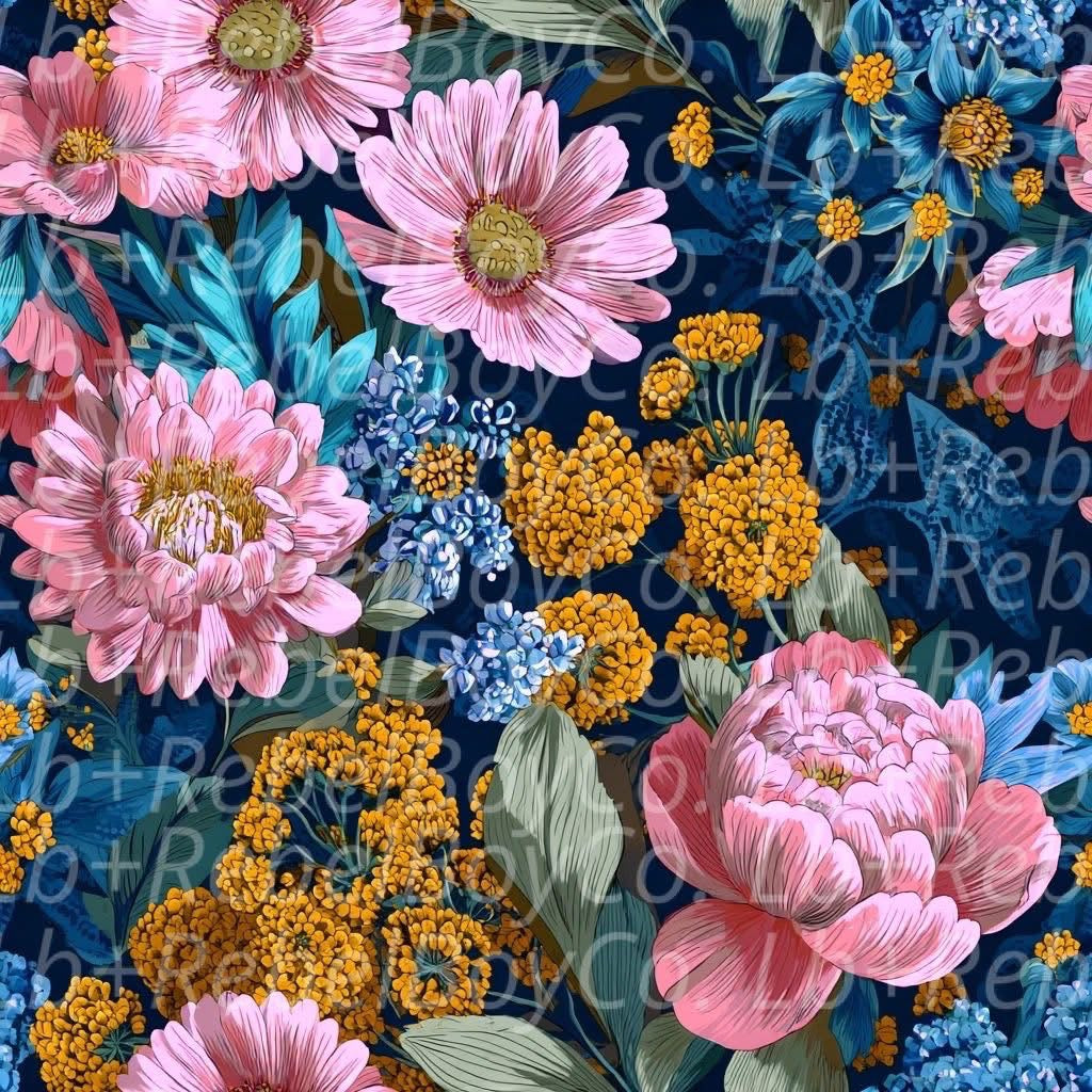 Floral seamless patterns