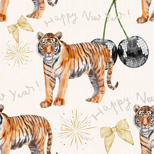 New years lion seamless file