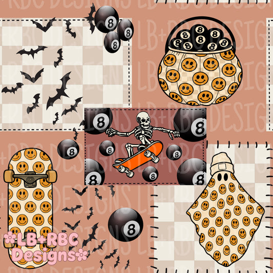 Rad dude Halloween seamless file