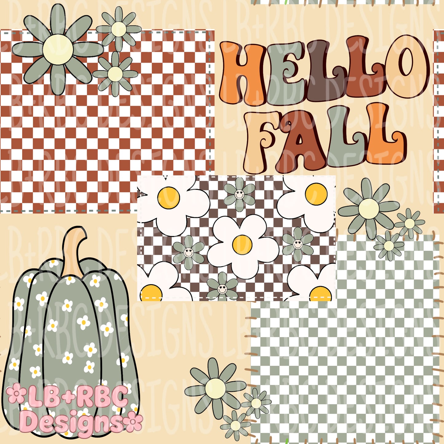 Hello fall  seamless file