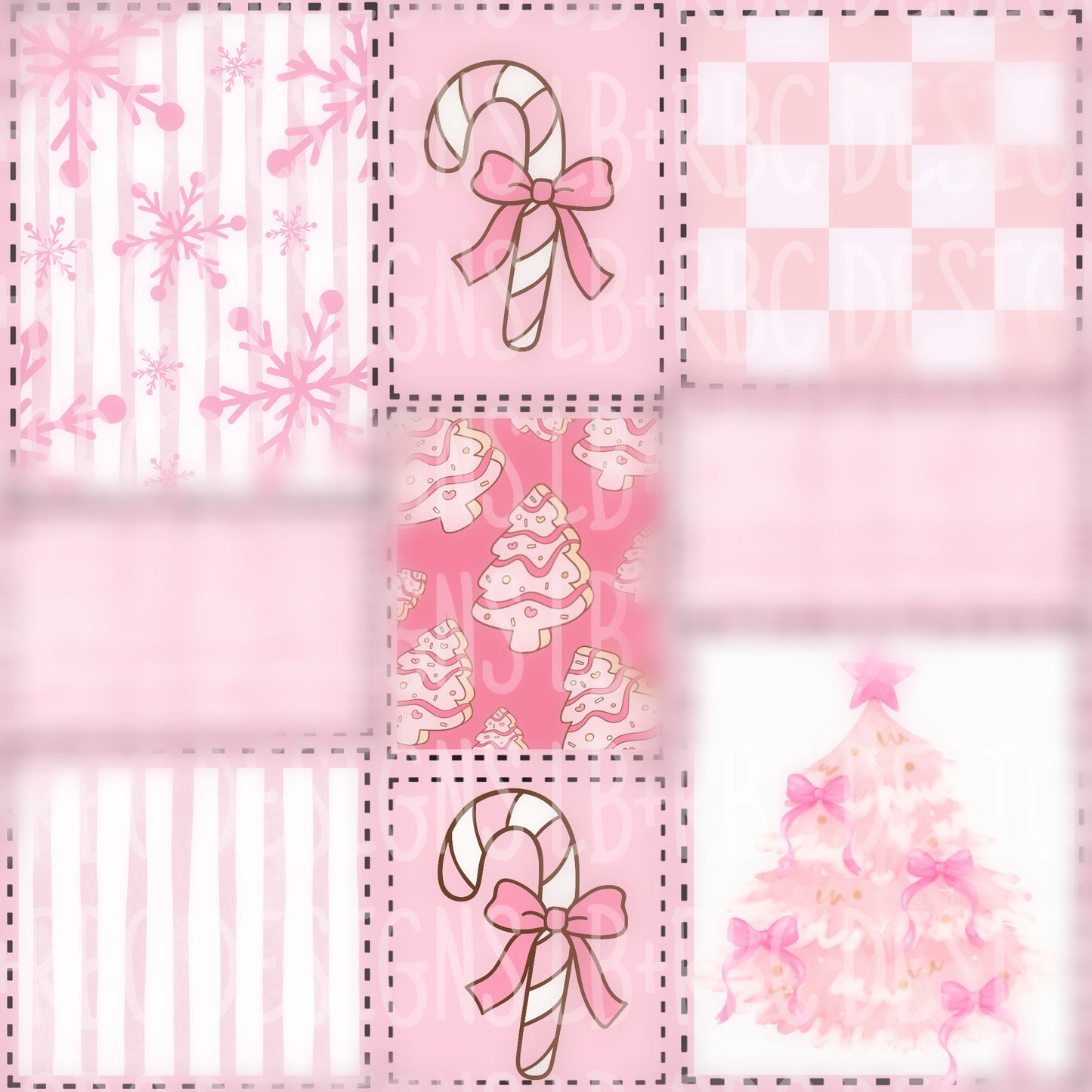 Boujee Christmas seamless file