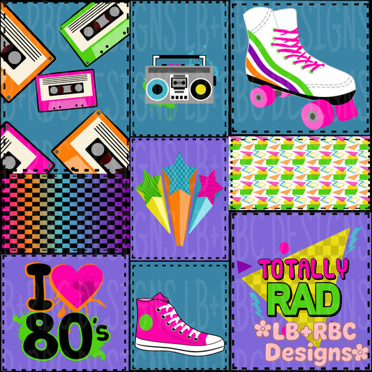 80’s  seamless file