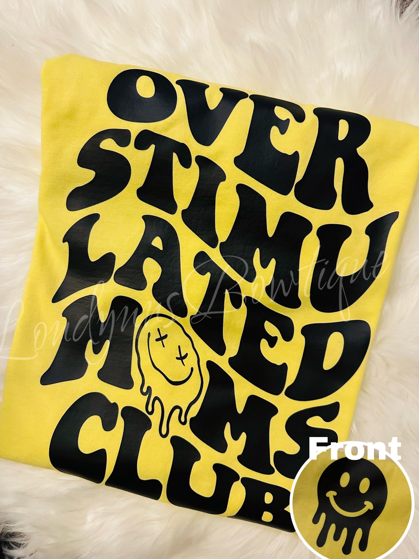 Overstimulated moms club shirt