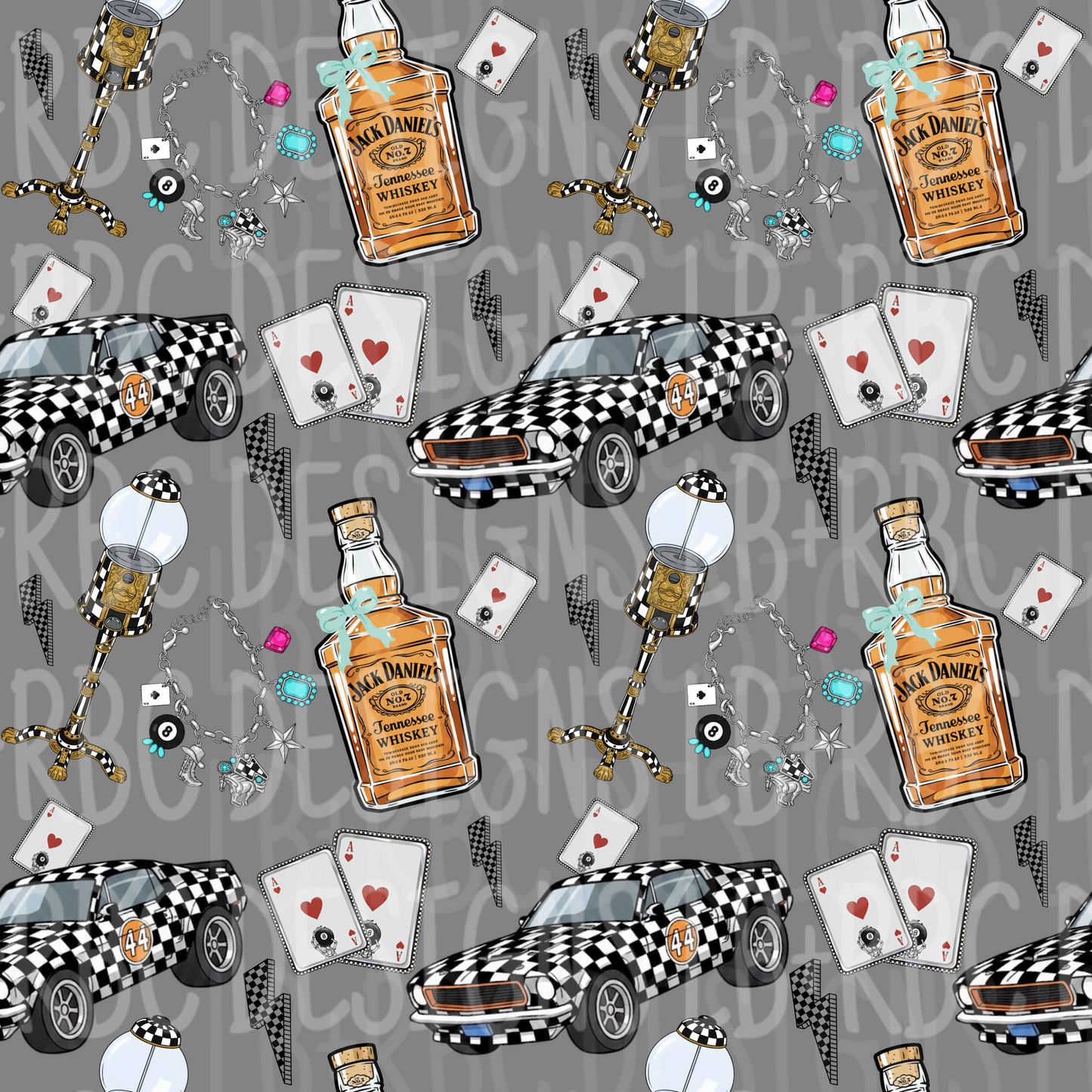 Retro Whiskey seamless