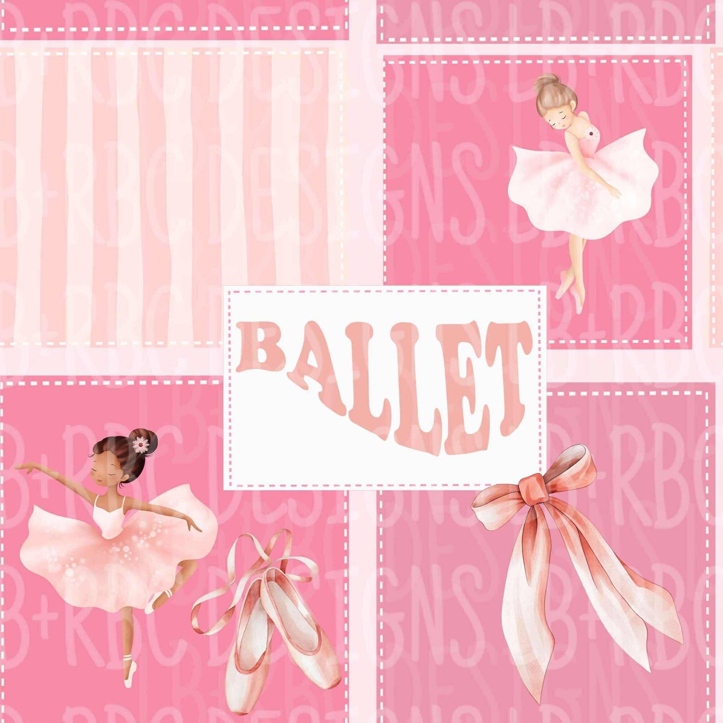 Patchwork Ballet seamless file