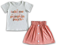 Take me to the pumpkin patch skirt outfit