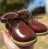 Mary Jane brown shoes 6.10”