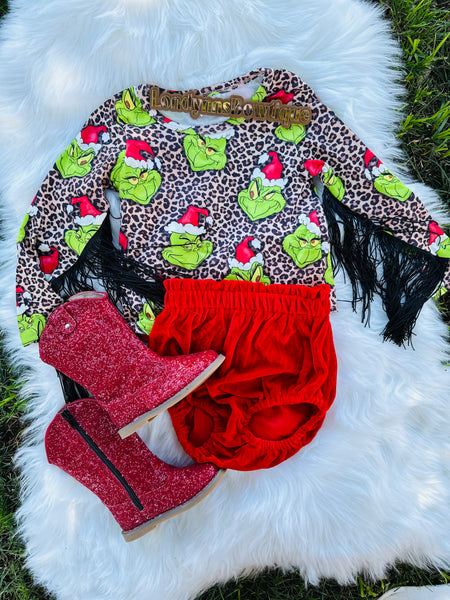 Christmas outfit fringe