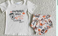 Pumpkin spice latte breast milk outfit